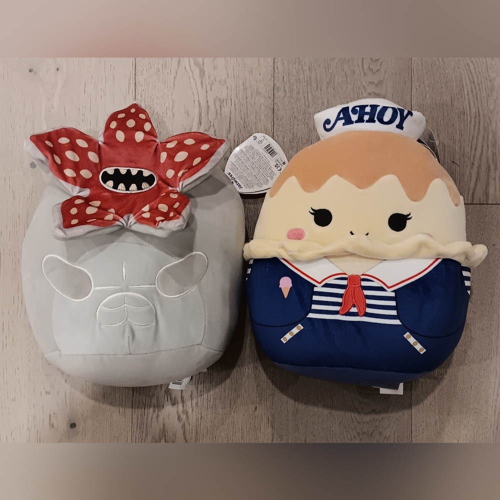 NWT SQUISHAMALLOWS Stranger Things Demogorgon & Ahoy Iceceam Shop, Includes Both